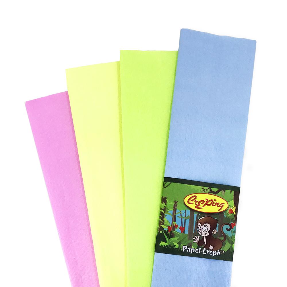PAPEL CREPE CREPING PASTEL V/COLORES