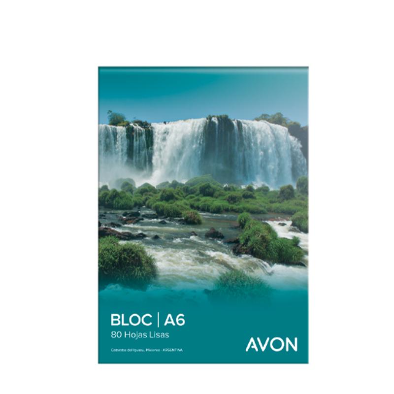 BLOCK AVON BLANCO A6 (ESQUELITA)  X 80 HJS.
