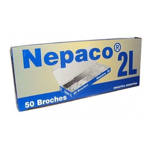 BROCHE NEPACO METAL Nº 2 L  X 50 UNIDADES