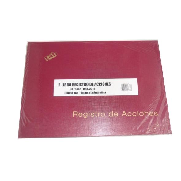LIBRO REGISTRO DE ACCIONES 1 MANO (2311)
