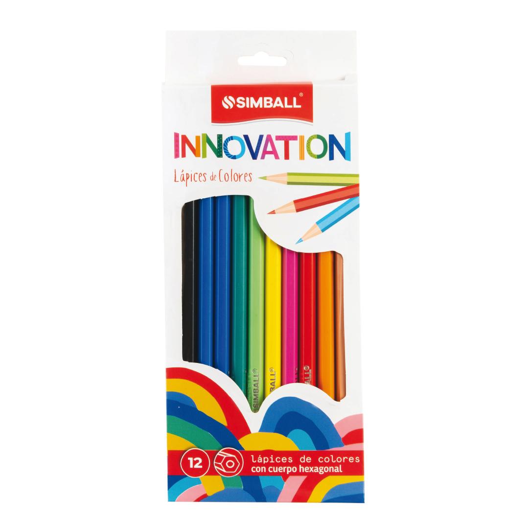 LAPICES DE COLORES SIMBALL INNOVATION X 12 LARGOS