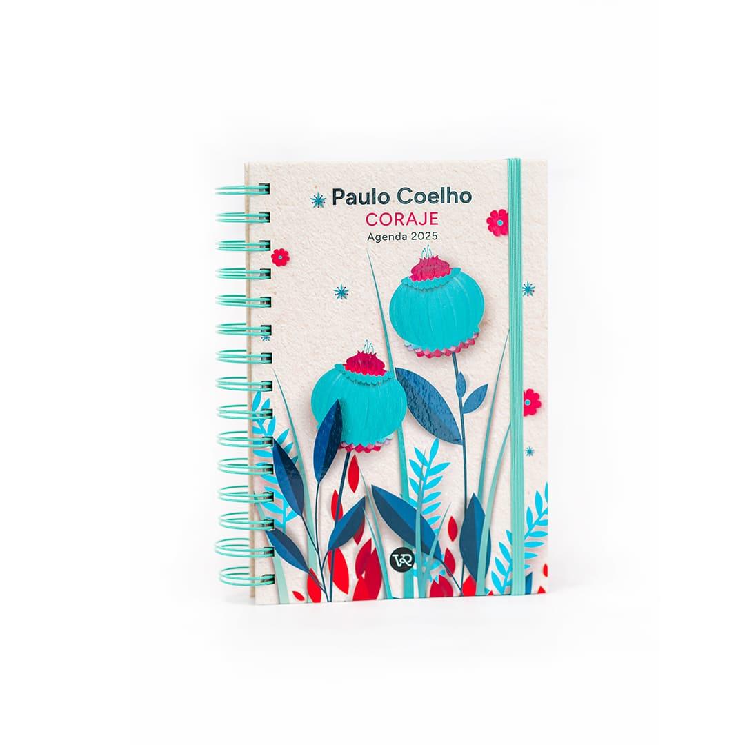 AGENDA V&R PAULO COELHO CORAJE FLORES FUCSIA DIARIA C/ESP. 13 X 20 CM (2312)