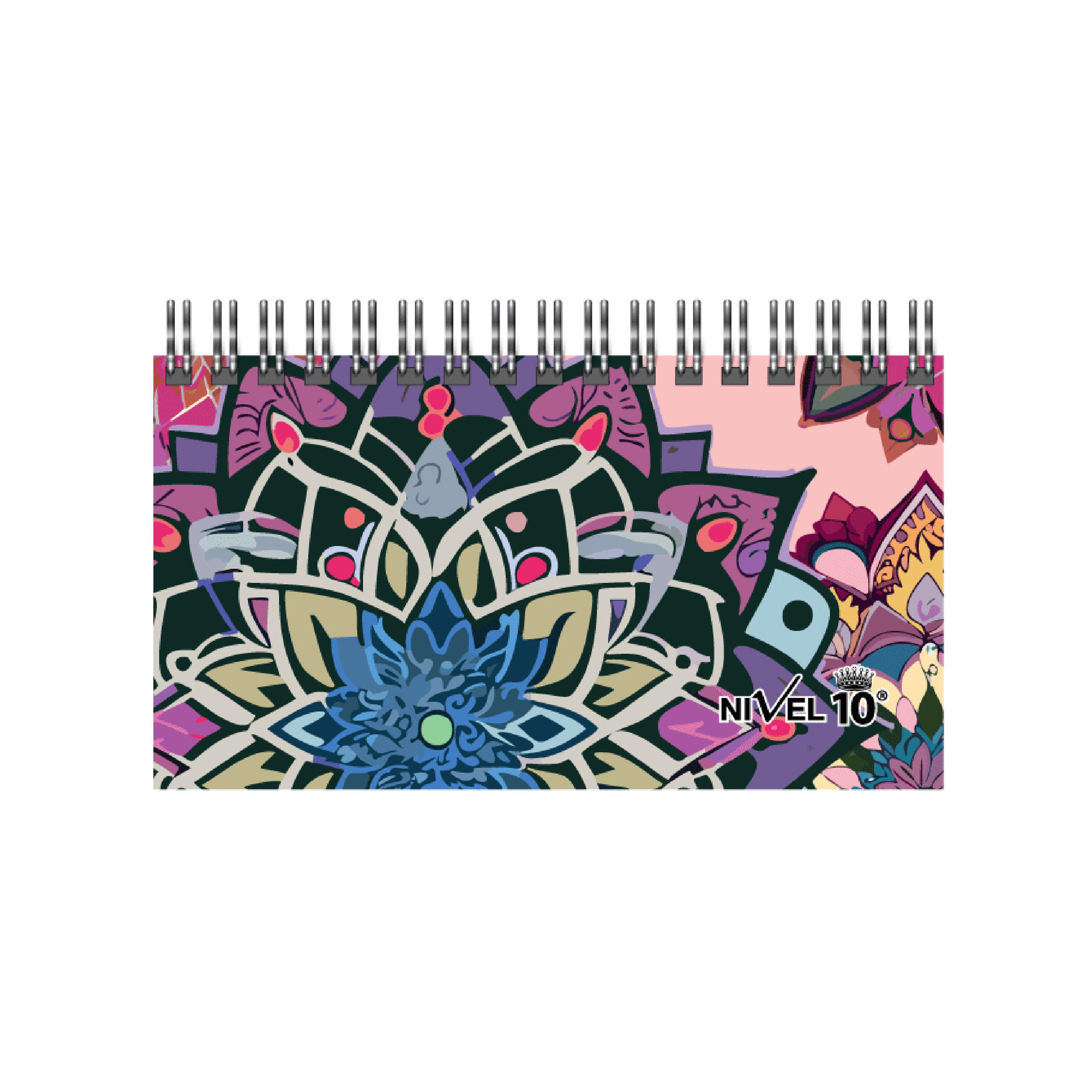 AGENDA NIVEL 10 POWER MANDALAS S/ VISTA 16 X 8 CM (3139)