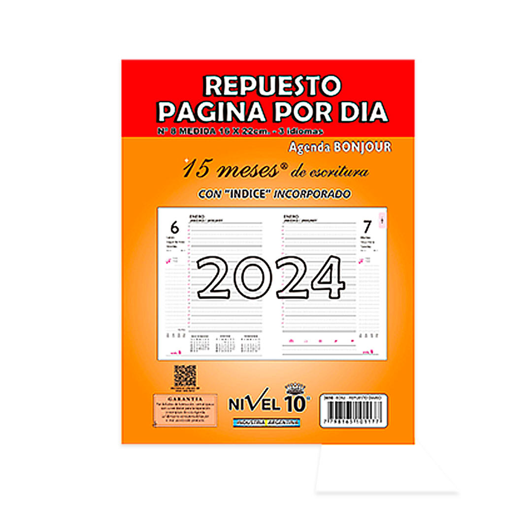 REPUESTO DE AGENDA NIVEL 10  MY DAY NRO.7 (6598)