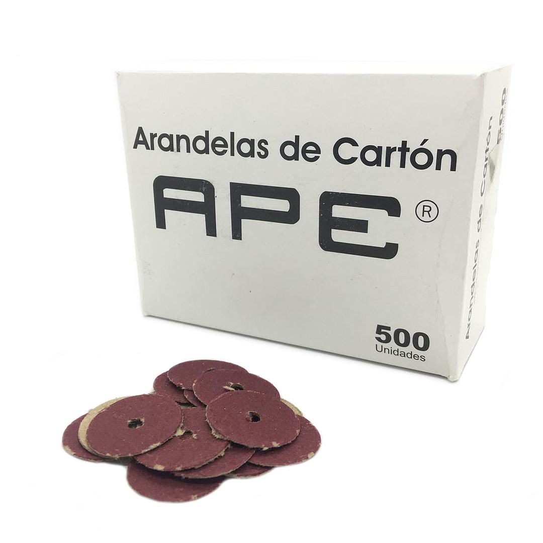 ARANDELA DE CARTON APE CAJA X 500 UNIDADES