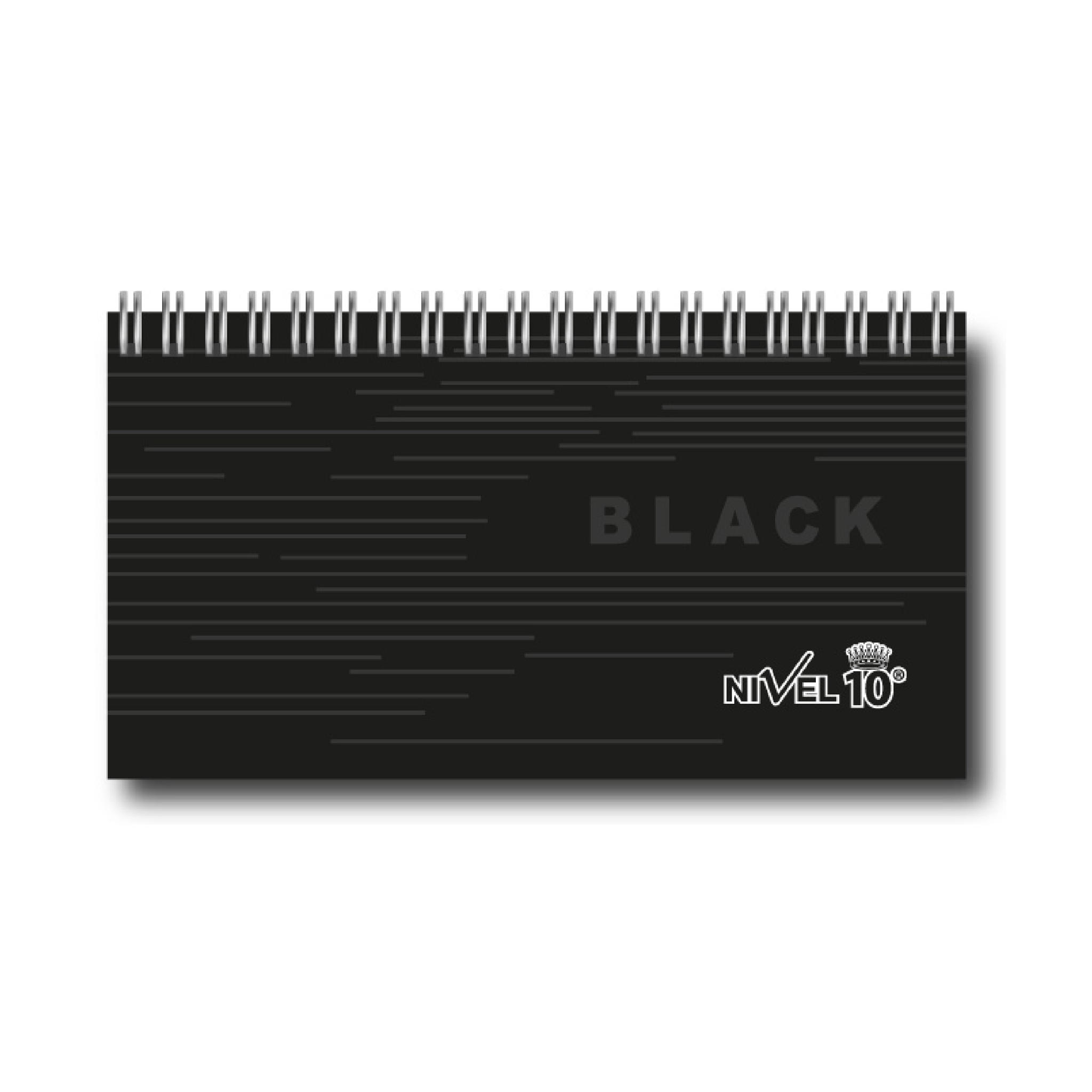 AGENDA NIVEL 10 POWER BLACK S/VISTA 16 X 8 CM (3151)