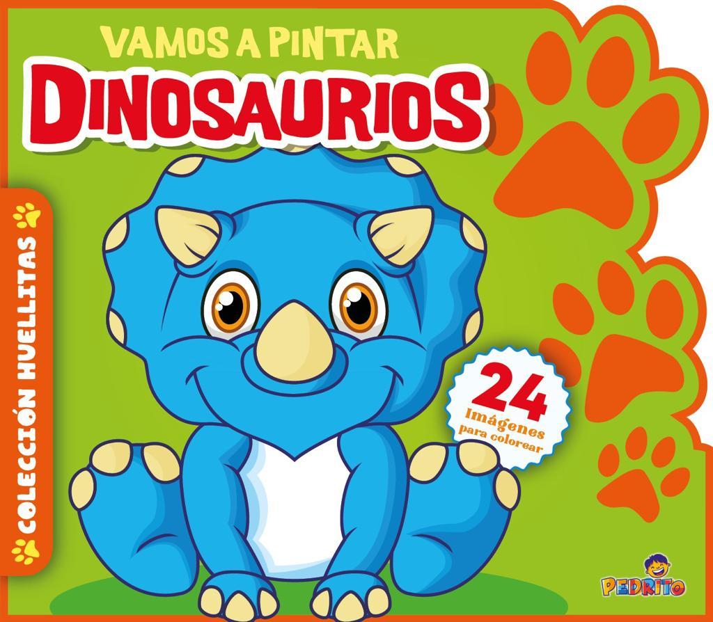 LIBRO PEDRITO P/COLOREAR TROQUELADO DINOSAURIOS X 24 PGS.