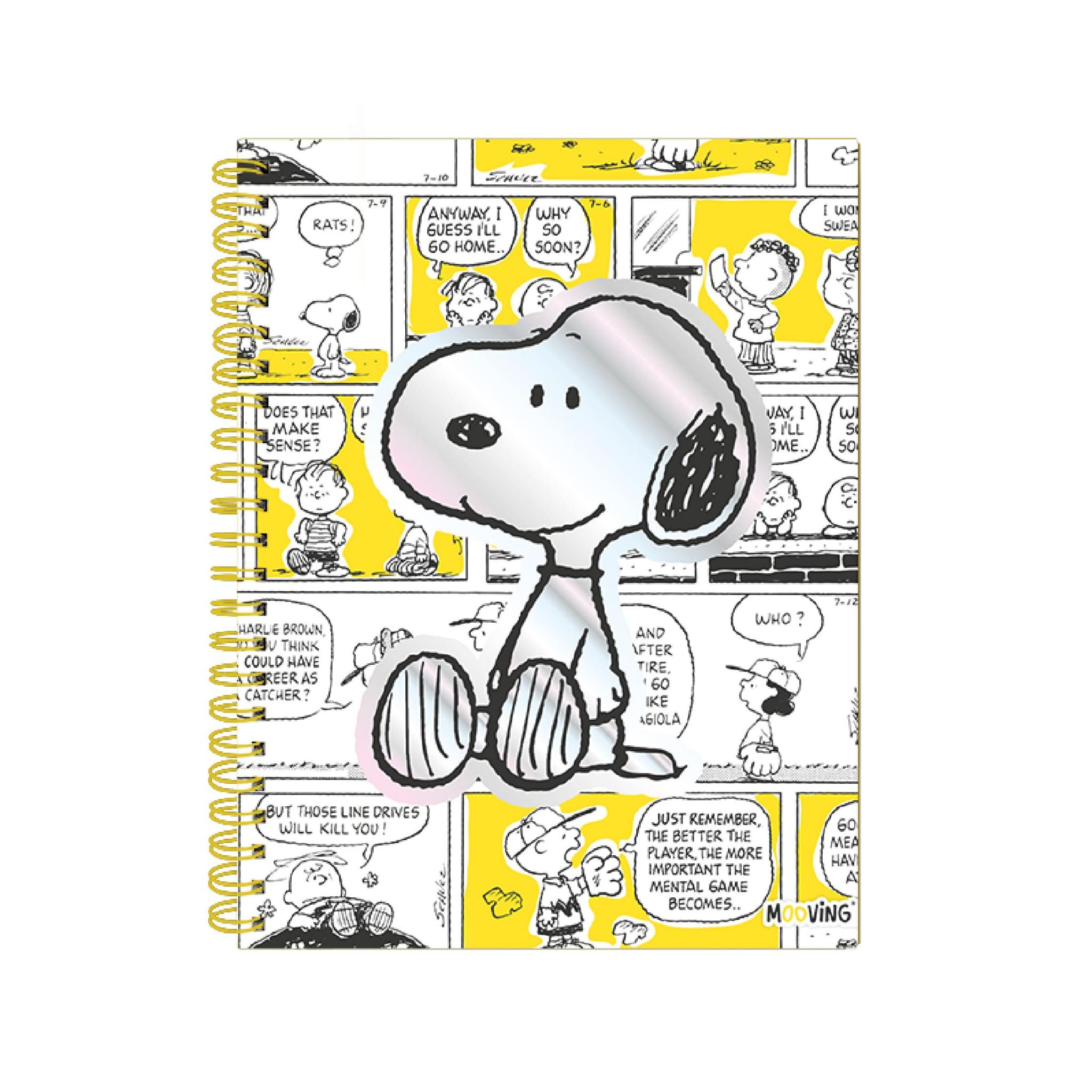 CUADERNO MOOVING 29/7 T. DURA X  96 HJS RAYADO SNOOPY