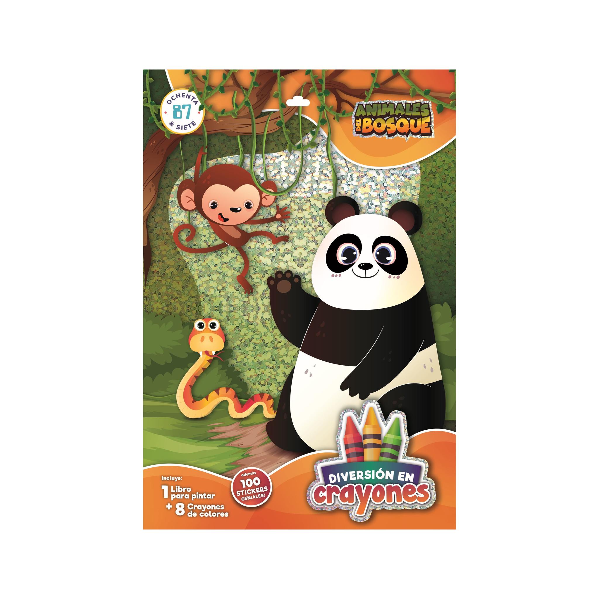 SET 87 DIVERSION EN CRAYONES ANIMALES DEL BOSQUE (3678)