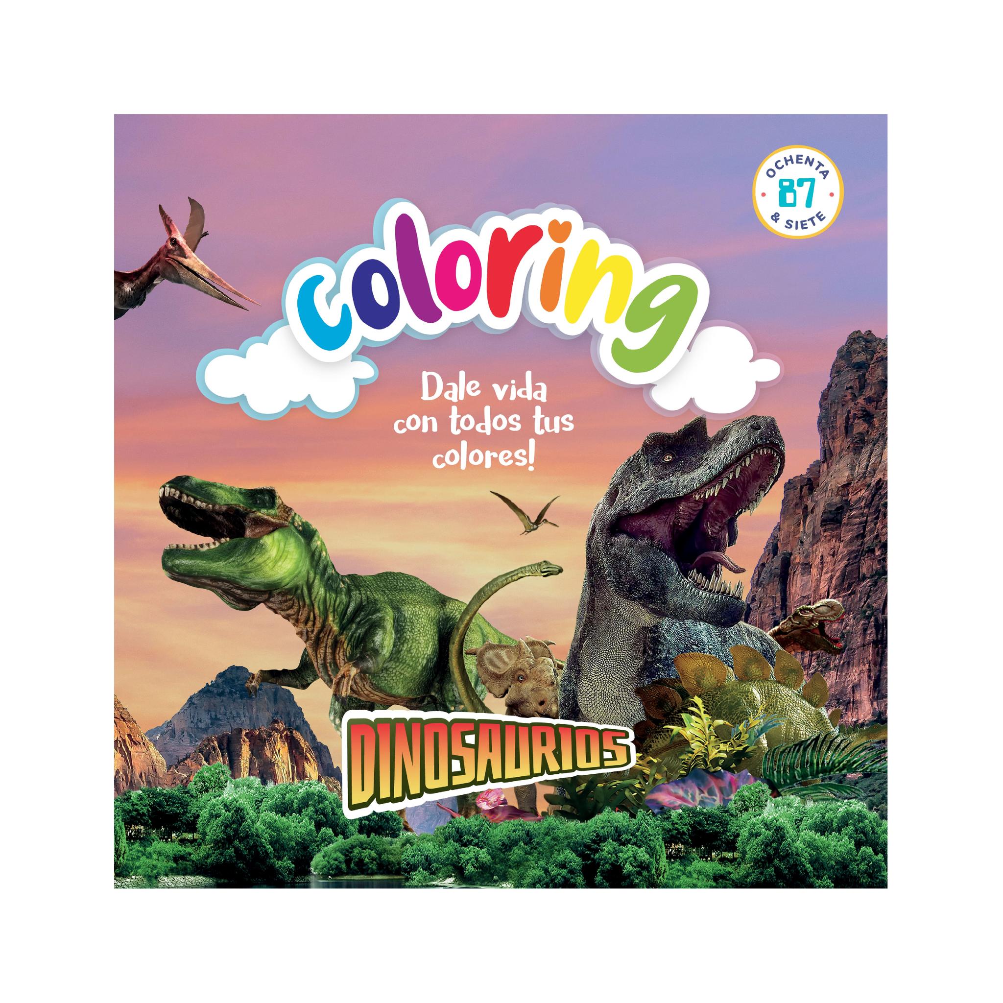 LIBRO P/PINTAR 87 COLORING DINOSAURIOS (3784)