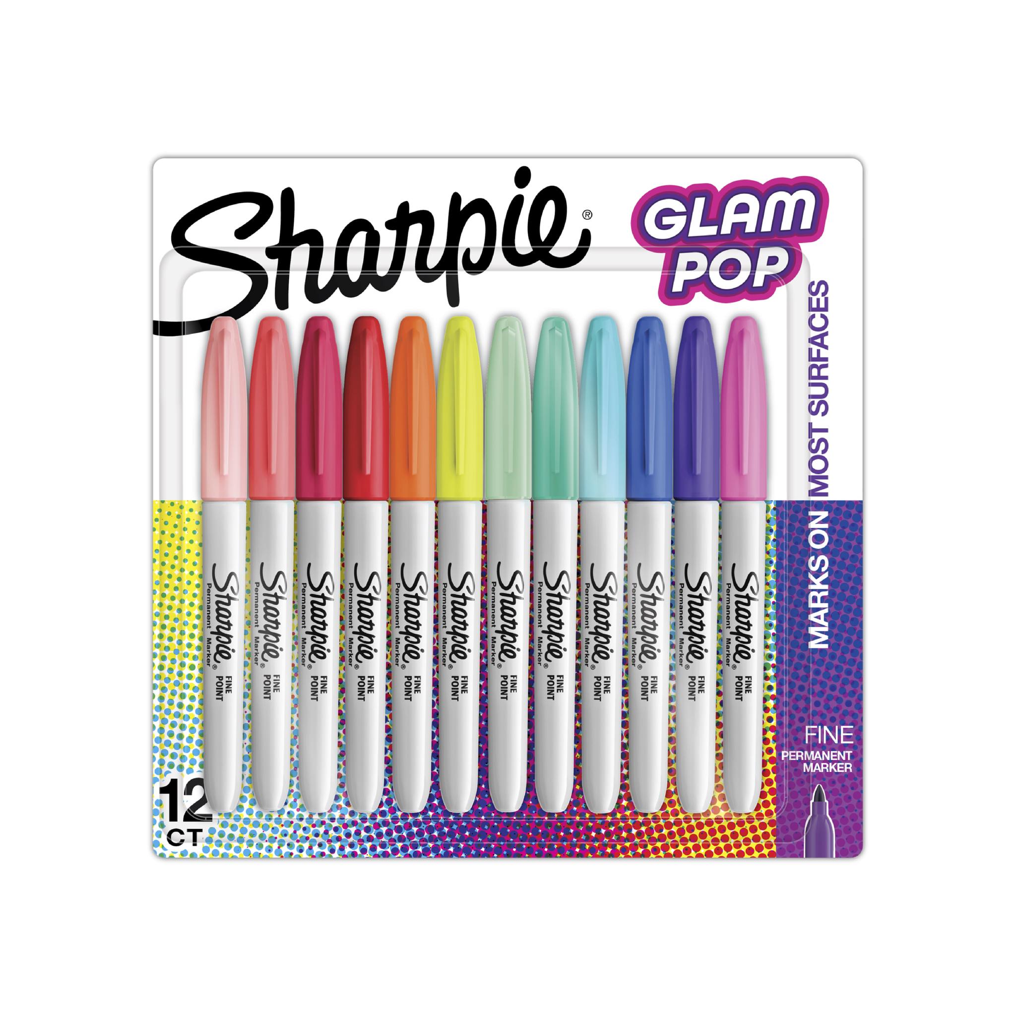 MARCADOR SHARPIE GLAM POP BLISTER X 12 COLORES (2185226)