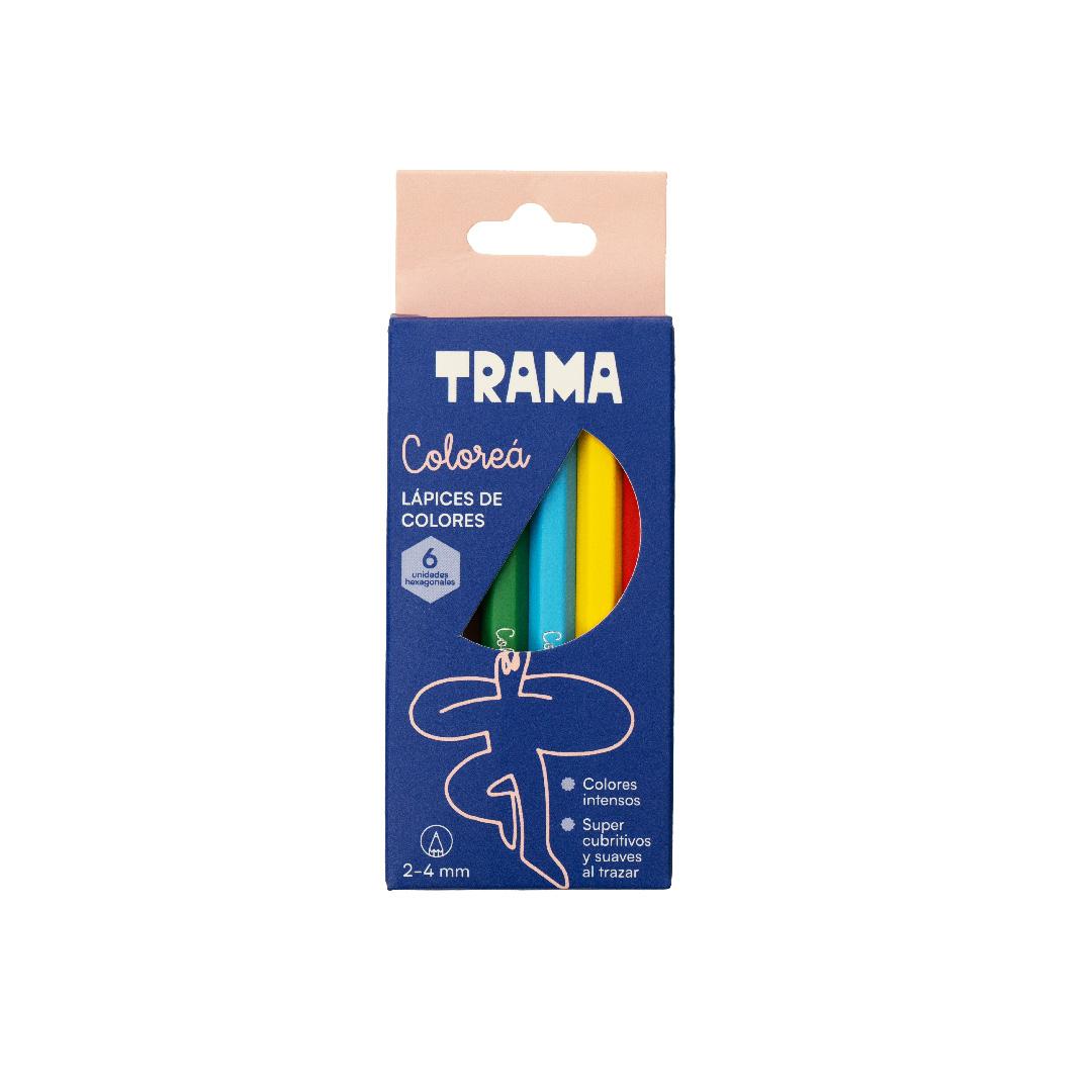 LAPICES DE COLORES TRAMA X 6 CORTOS