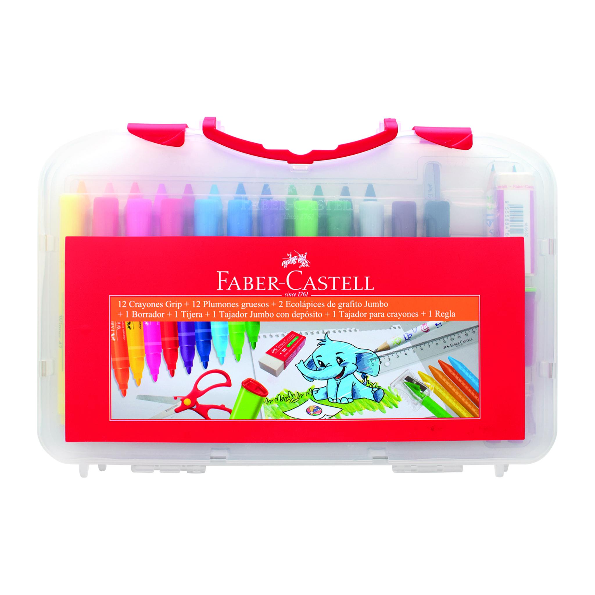 KIT FABER CASTELL VALIJA PRE ESCOLAR X 31 PIEZAS (370335)