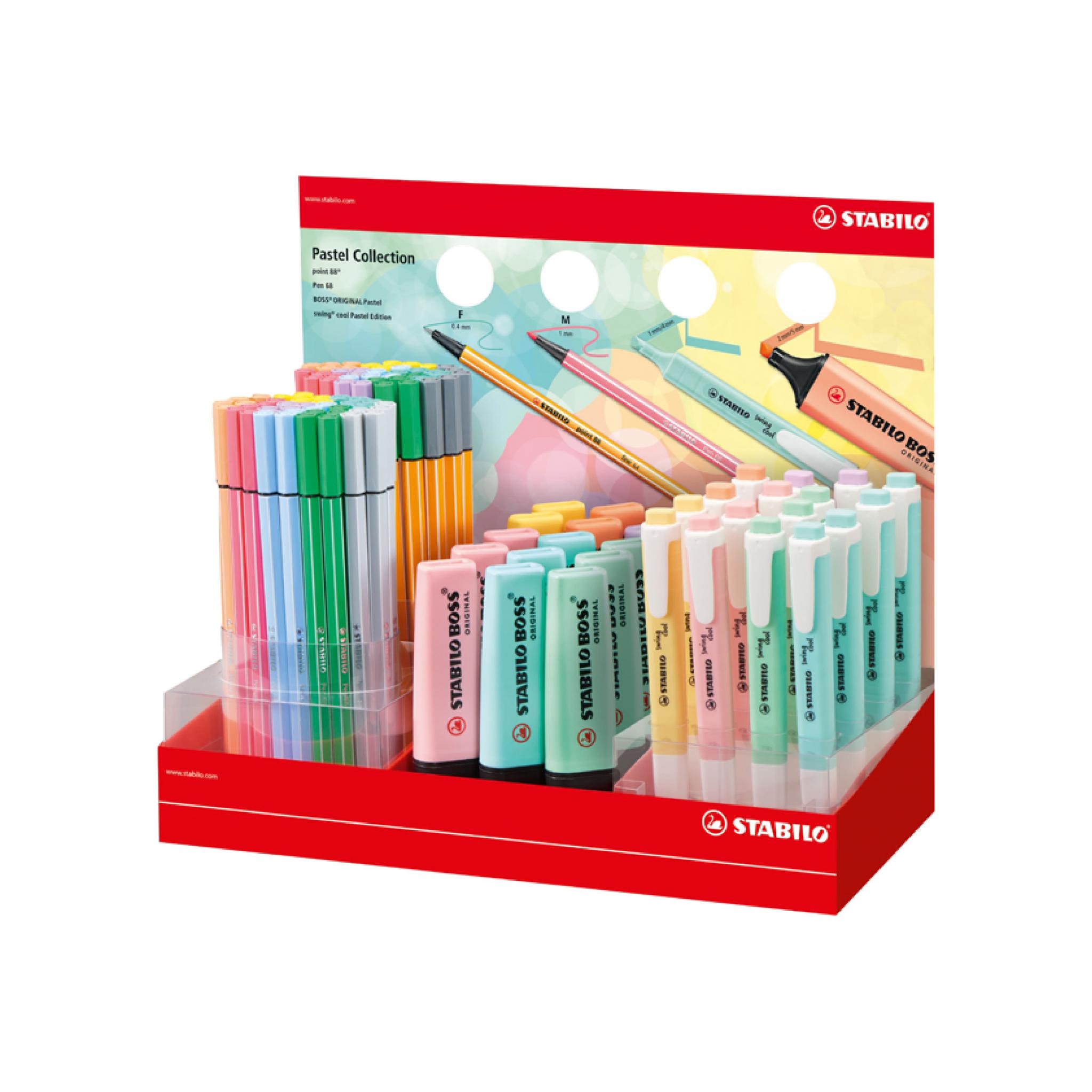 EXHIBIDOR DISPLAY PASTEL X 40 POINT88+40 PEN68+15 BOSS PASTEL+16 SWING (4524)