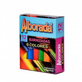 TIZA ALBORADA COLOR X 12 UNIDADES