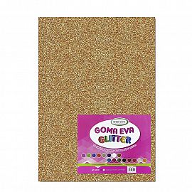GOMA EVA AREA CERO PLANCHA DE 60 X 40 CM. X 2 MM. C/GLITTER