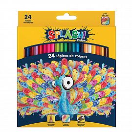 LAPICES DE COLORES SPLASH X 24 LARGOS (514427)