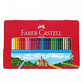 LAPICES DE COLORES FABER CASTELL X 36 LARGOS (LATA) (115886)