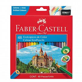 LAPICES DE COLORES FABER CASTELL X 48 LARGOS (2148)