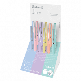 BOLIGRAFO PELIKAN JAZZ PASTEL EXHIBIDOR X 12 UNIDADES (603386)
