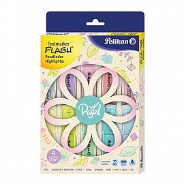 RESALTADOR PELIKAN FLASH PASTEL BLISTER SURTIDO X 10 U.