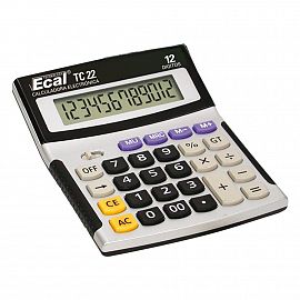 CALCULADORA ECAL MEDIANA TC 22 12 DIGITOS