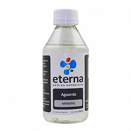 AGUARRAS MINERAL ETERNA X 250 ML.