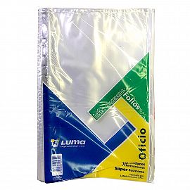 FOLIO LUMA OFICIO PESADO X 100 UNID .