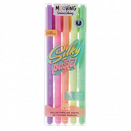 ROLLER BALL MOOVING TINTA GEL PASTEL BLISTER SURTIDO X 5 U.