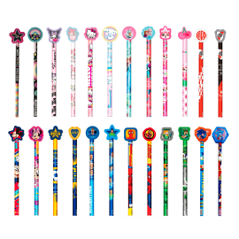 LAPIZ NEGRO CRESKO LICENCIA C/GOMA EN LA PUNTA V/ MODELOS