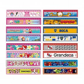 REGLA CRESKO LICENCIA X 15 CM. V/MODELOS