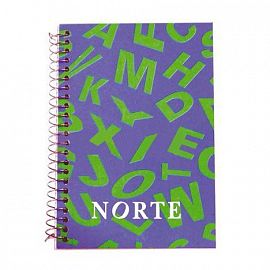 LIBRETA NORTE 4080 C/ESPIRAL E INDICE  (17 X 11 CM)