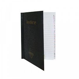 CUADERNO NORTE X 84 HJS. T. DURA C/INDICE (843)