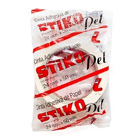 CINTA DE PAPEL STIKO FLEXIBLE DE 24 MM. X 50 MTS.