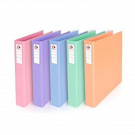 CARPETA THE PEL A4 2 X 40 MM. FORRADA PVC V/COLORES PASTELES (1510)