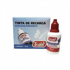 TINTA P/MARCADOR TRABI AL SOLVENTE X 30 CC. V/COLORES.