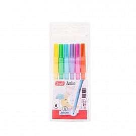 MARCADOR TRABI JUNIOR PASTEL BLISTER X 6 COLORES