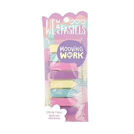 NOTAS ADHESIVAS MOOVING BANDERITAS PASTEL X 200 HOJAS (2102100205)