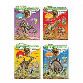 LIBRO INFANTIL ED. BETINA PEGANDO DINOSAURIOS C/STICKERS