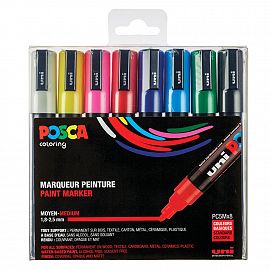 MARCADOR UNI POSCA PC-5M ESTUCHE X 8 COLORES BASICOS