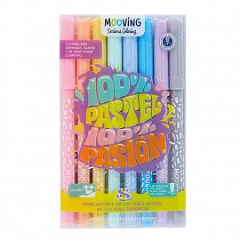 MARCADOR MOOVING PASTEL BLISTER X 8 COLORES