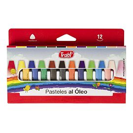 OLEO AL PASTEL TRABI  X 12 COLORES