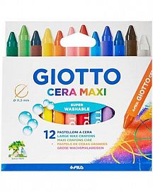 LAPICES DE CERA GIOTTO MAXI X 12 COLORES