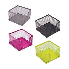 CUBO PORTAPAPELES VALUES DE METAL 9 X 9 V/COLORES