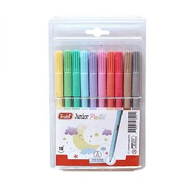 MARCADOR TRABI JUNIOR PASTEL BLISTER X 10 COLORES