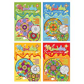 LIBRO P/PINTAR ED. BETINA MANDALAS INFANTILES MUNDO DE COLORES