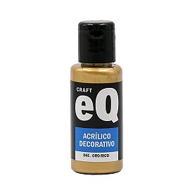 PINTURA EQ ACRILICA DECORATIVA X 50 ML METALIZADO V/COLORES