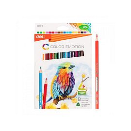 LAPICES DE COLORES DELI COLOR EMOTION  X 18 COLORES