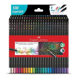 LAPICES DE COLORES FABER CASTELL X 100 SUPER SOFT (210700)