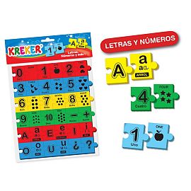 JUEGO KREKER LETRAS, NUMEROS Y MAS DE GOMA EVA (306)